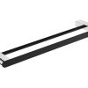 LINCOLN Mixed Finish Towel Rail, Double 600 86008600