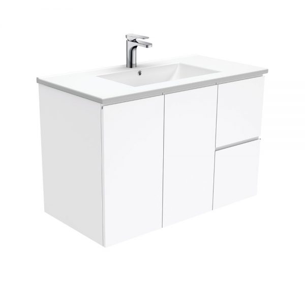 Fienza Dolce 900 + Fingerpull Wall-hung Vanity TCL90F