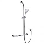 LUCIANA CARE Inverted T Rail Shower, Right-Hand 444113RH