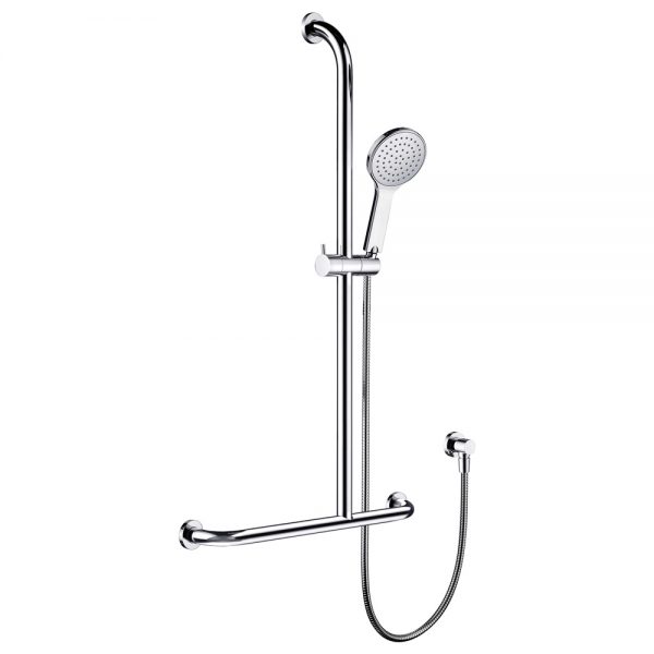 LUCIANA CARE Inverted T Rail Shower, Right-Hand 444113RH