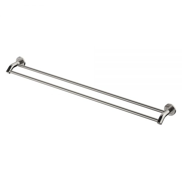 Fienza Kaya Double Towel Rail, 900mm, Brushed Nickel 82808BN