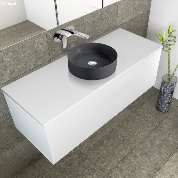 Fienza Reba Above Counter Basin, Matte Dark Grey