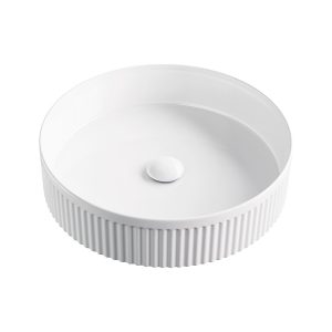 Fienza Eleanor Round Above Counter Fluted Basin RB465