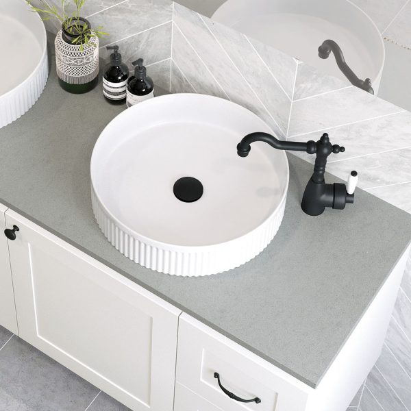 Fienza Eleanor Round Above Counter Fluted Basin