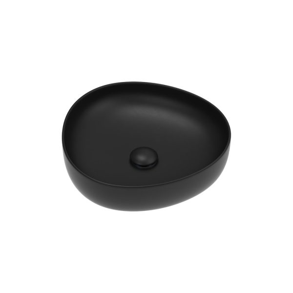 Fienza Pebble Small Above Counter Basin, Matte Black