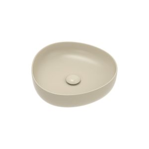 Fienza Pebble Small Above Counter Basin, Matte Khaki