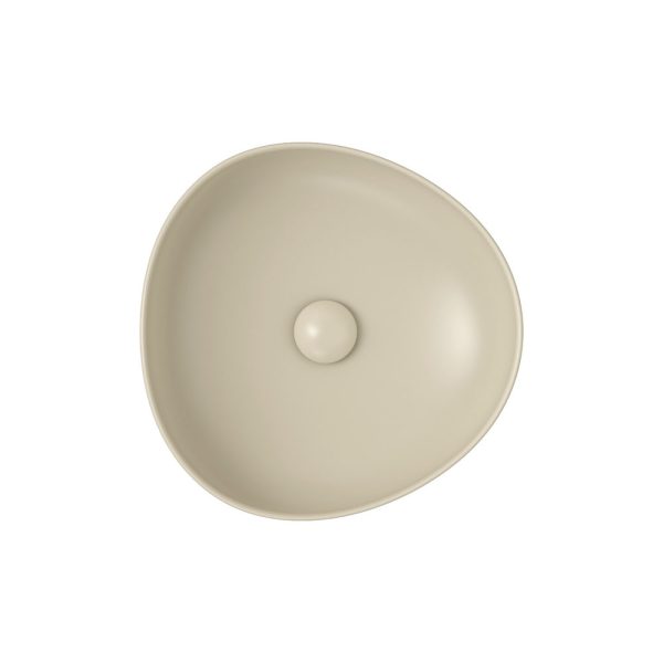 Fienza Pebble Small Above Counter Basin, Matte Khaki