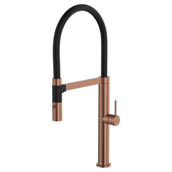 Fienza Kaya Pull Down Sink Mixer, Brushed Copper 228109CO