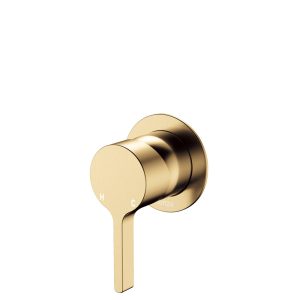 Fienza Sansa Wall Mixer, Small Round Plate, Urban Brass 229101UB