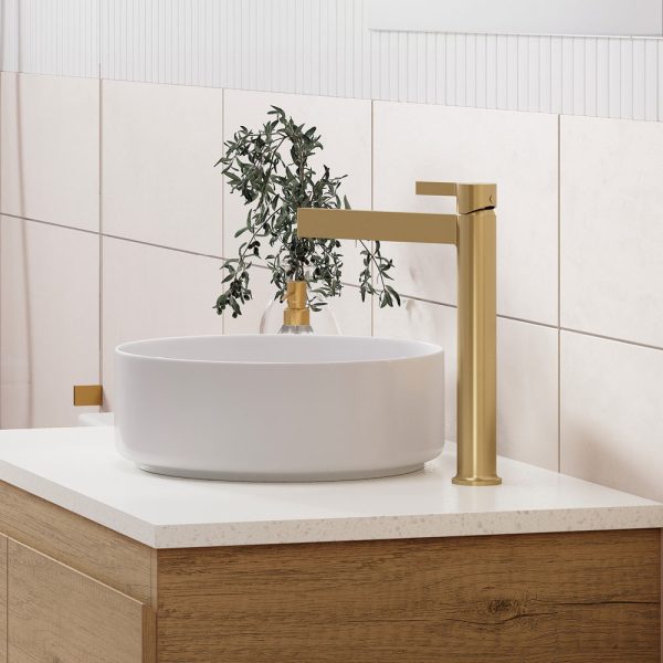 Fienza Sansa Tall Basin Mixer, Urban Brass 229107UB