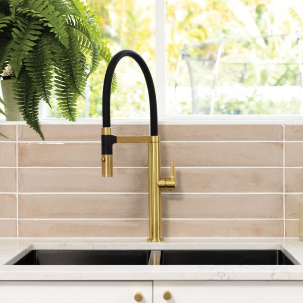 Fienza Sansa Pull Down Sink Mixer, Urban Brass 229109UB