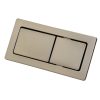 Fienza Back to Wall Toilet Flush Buttons, Brushed Nickel 200784BN