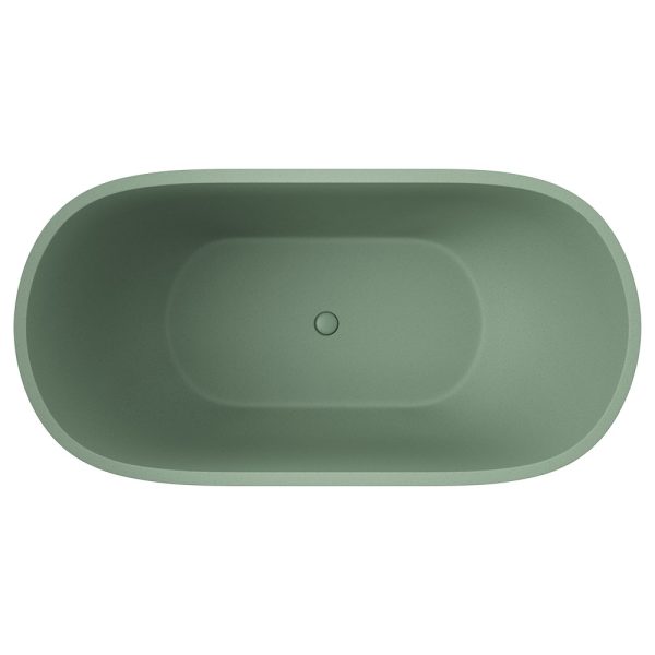 Fienza Jada Concrete Bath, Sage FC12SG