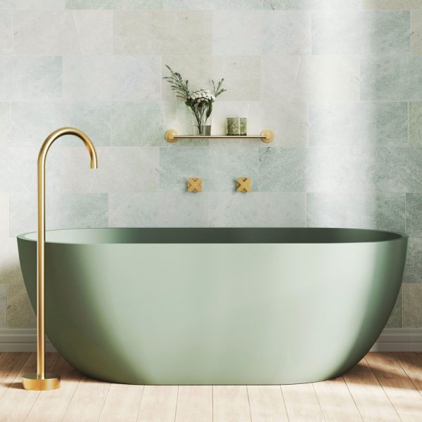 Fienza Jada Concrete Bath, Sage FC12SG