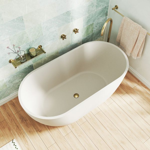 Fienza Jada Concrete Bath, Warm White FC12W