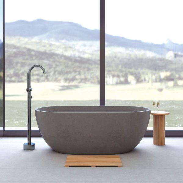 Fienza Jada Concrete Bath, Warm Grey FC12