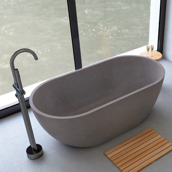 Fienza Jada Concrete Bath, Warm Grey FC12