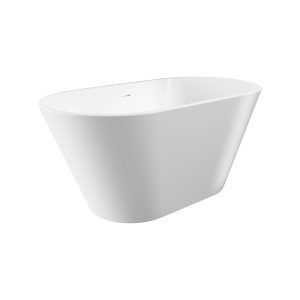 Fienza Austin Freestanding Acrylic Bath with Overflow, 1300mm FR71-1300-OF