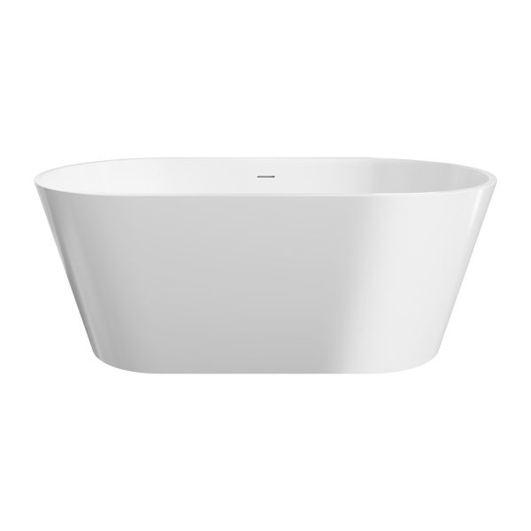 Fienza Austin Freestanding Acrylic Bath with Overflow, 1500mm FR71-1500-OF