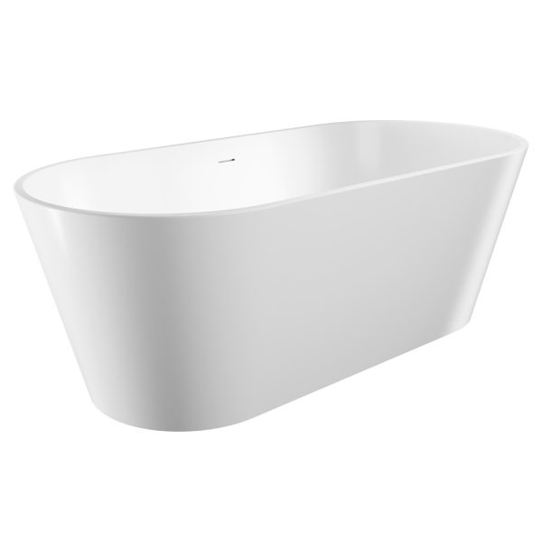 Fienza Austin Freestanding Acrylic Bath with Overflow, 1700mm FR71-1700-OF