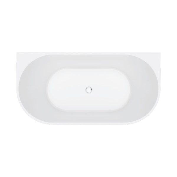 Eleanor Fluted Back-to-Wall Acrylic Bath, 1500mm FR716-1500