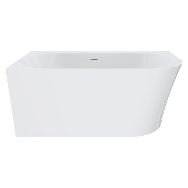 Fienza Chloe Right-Hand Acrylic Corner Bath with Overflow, 1400mm FR75-1400R-OF