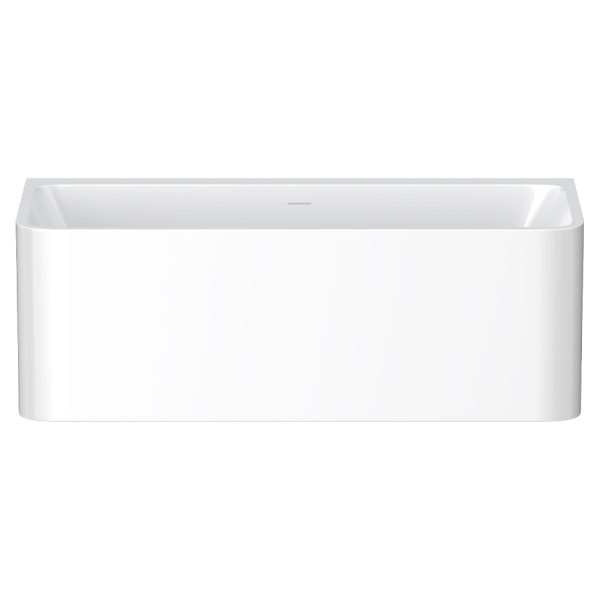 Fienza Delta Back-To-Wall Acrylic Bath with Overflow, 1700mm FR8773-OF