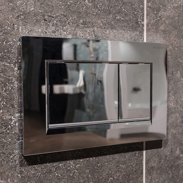 Geberit Sigma 30 Rectangular Button Flush Plate, Chrome SIG30-C