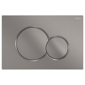 Fienza Sigma Round Button Flush Plate, Gun Metal SIG41-GM