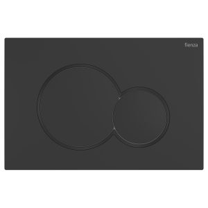 Fienza Sigma Round Button Flush Plate, Matte Black SIG41-MB