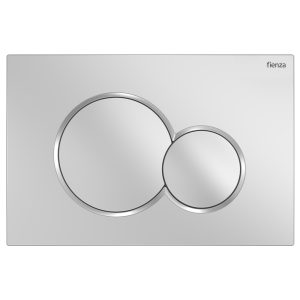 Fienza Sigma Round Button Flush Plate, Matte Chrome SIG41-MC