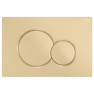 Fienza Sigma Round Button Flush Plate, Urban Brass SIG41-UB