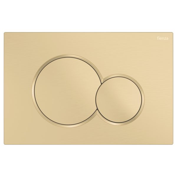 Fienza Sigma Round Button Flush Plate, Urban Brass SIG41-UB