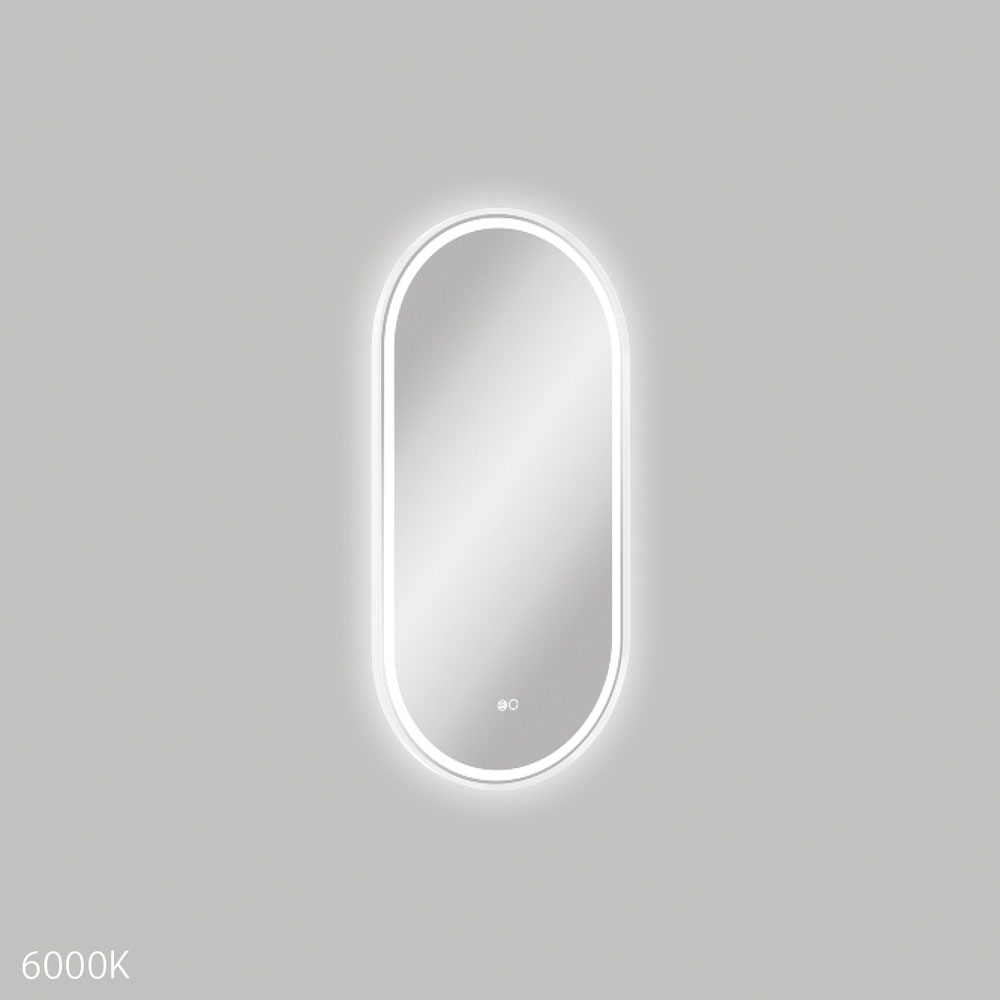 Empire LED Matte White Framed Mirror, 450 x 900mm LED4590FPW - Image 2