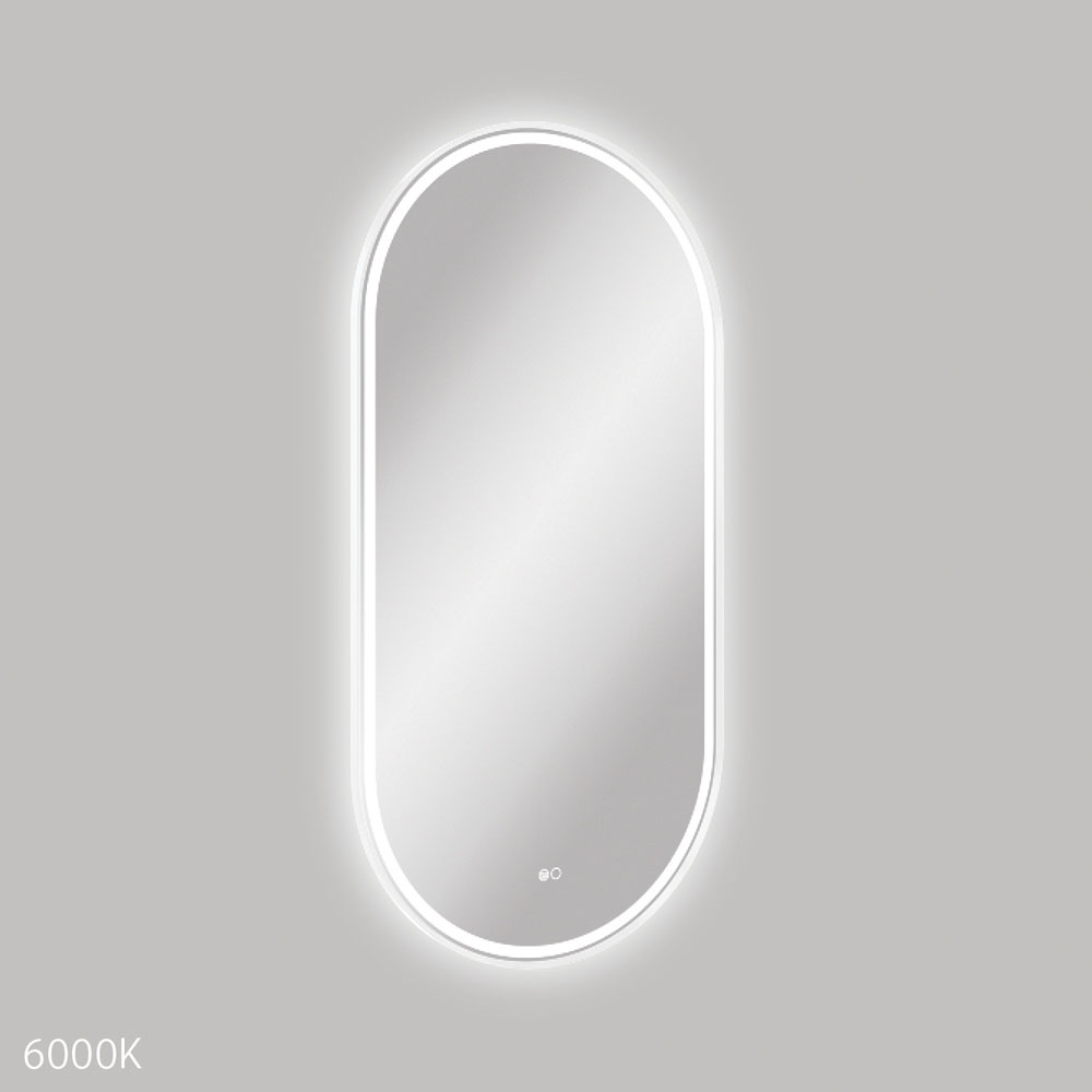Empire LED Matte White Framed Mirror, 600 x 1200mm LED60120FPW - Image 2