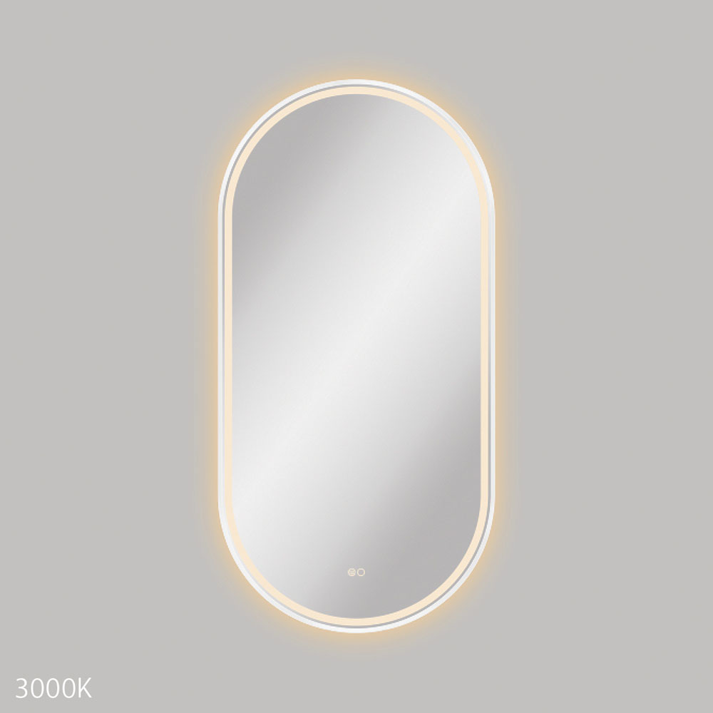 Empire LED Matte White Framed Mirror, 600 x 1200mm LED60120FPW - Image 3