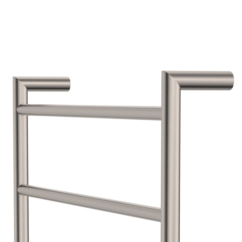 Kaya Heated Towel Rail, 600 x 1200mm, Brushed Nickel 82860120BN - Image 2