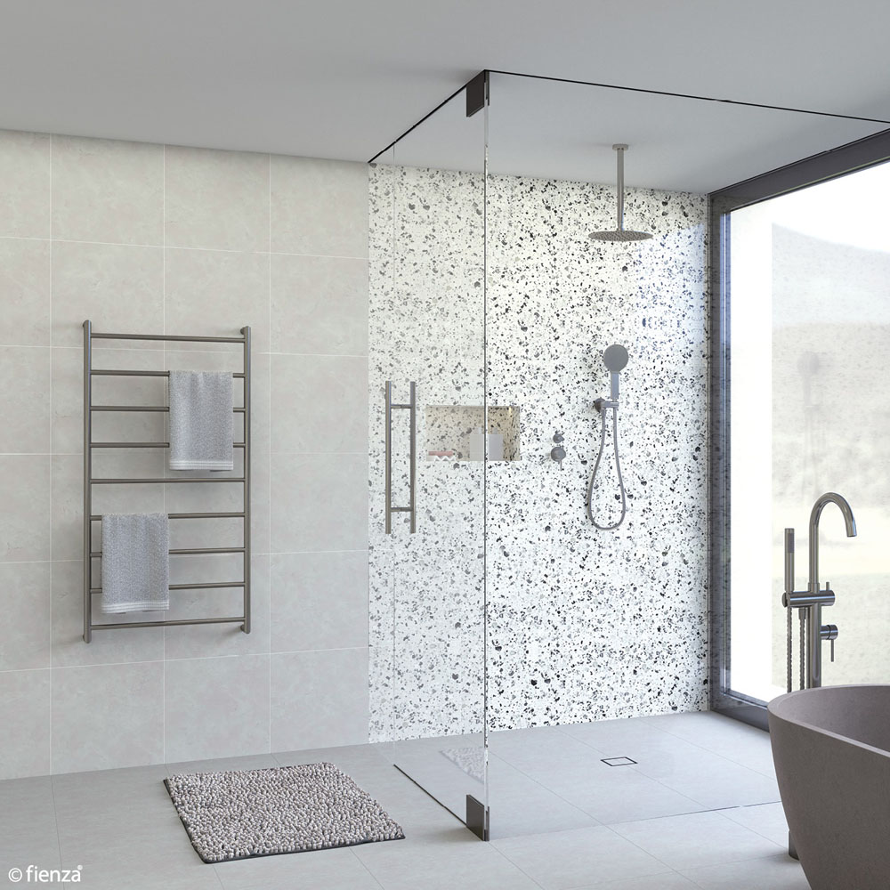 Kaya Heated Towel Rail, 600 x 1200mm, Gun Metal 82860120GM - Image 3