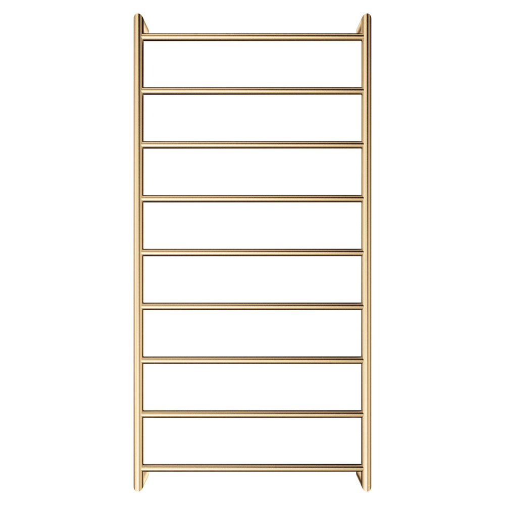 Kaya Heated Towel Rail, 600 x 1200mm, Urban Brass 82860120UB - Image 4
