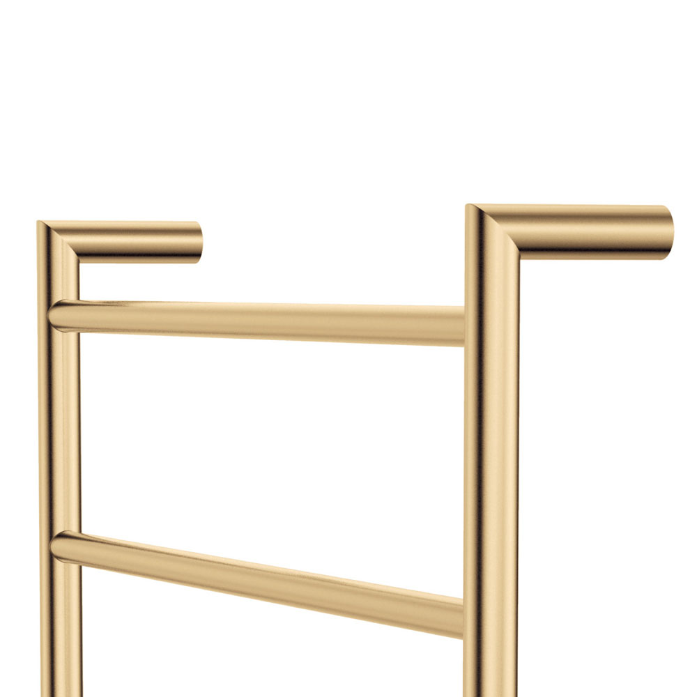 Kaya Heated Towel Rail, 600 x 1200mm, Urban Brass 82860120UB - Image 3