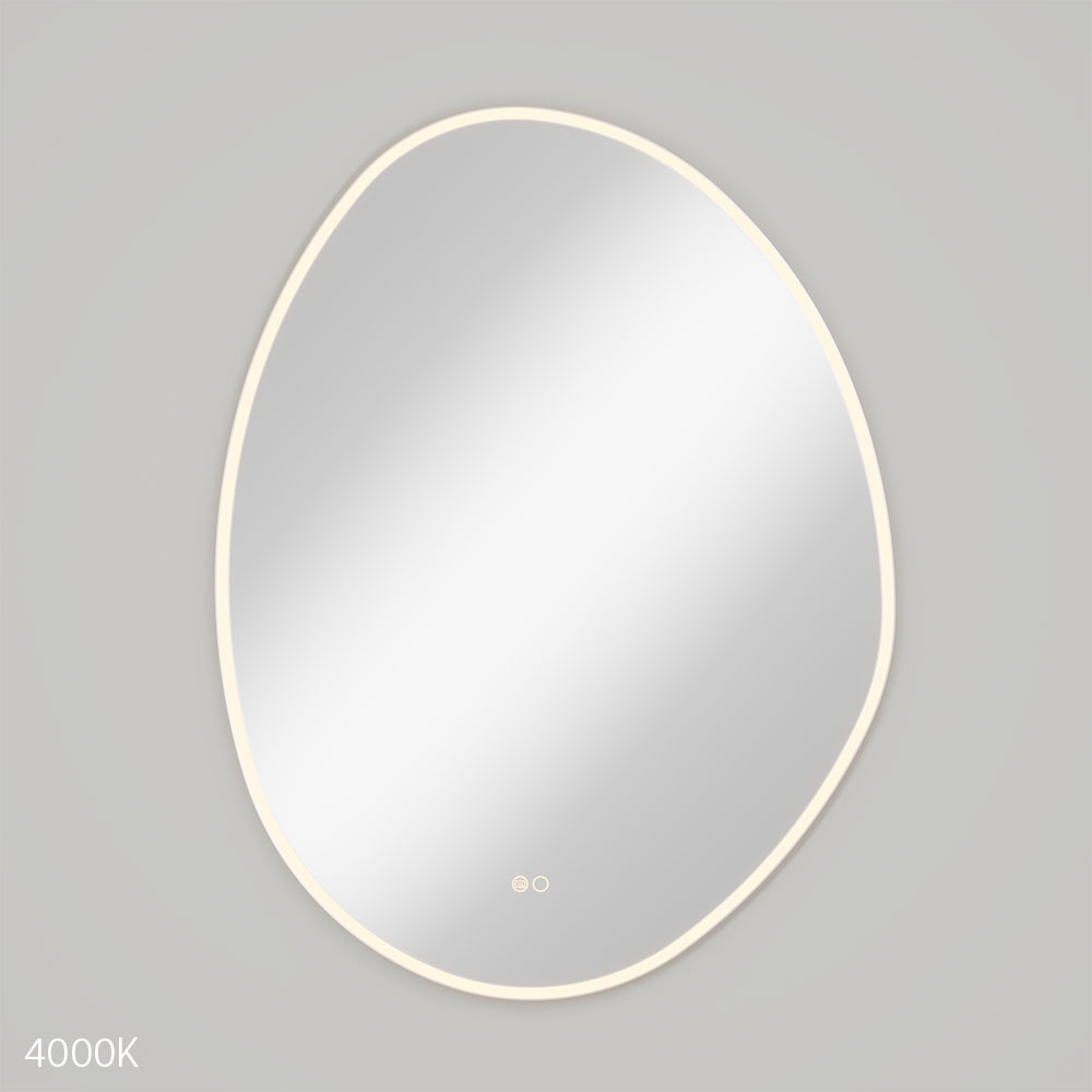 Pebble Asymmetrical LED Mirror, 700 x 920mm LED7092A - Image 2