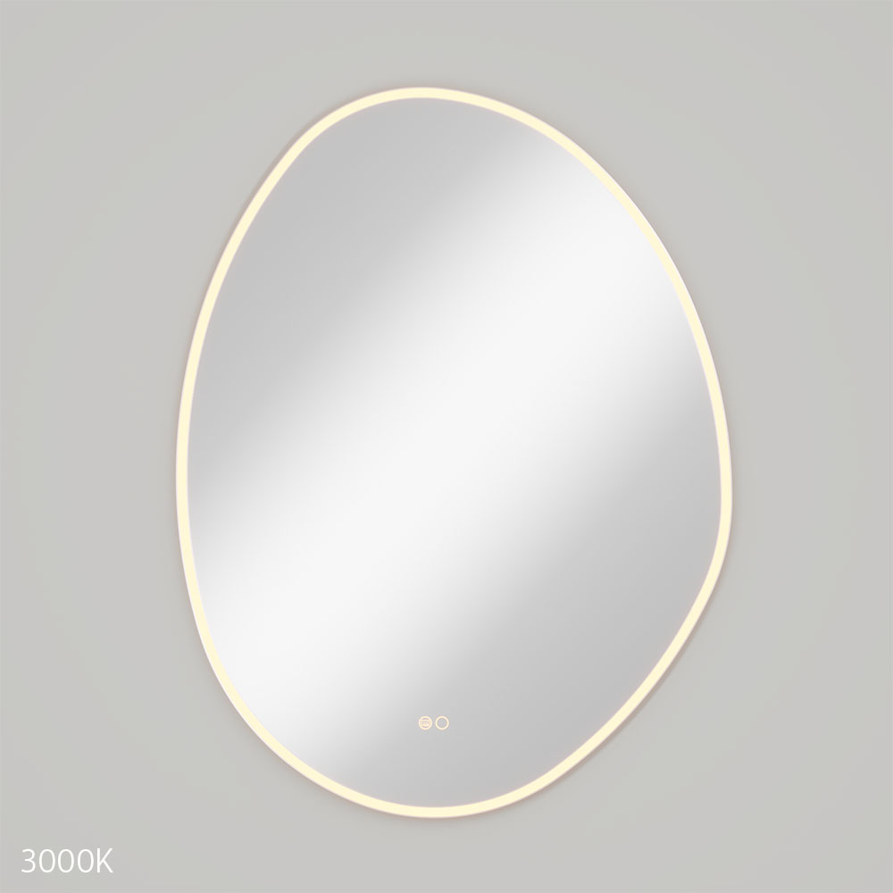 Pebble Asymmetrical LED Mirror, 700 x 920mm LED7092A - Image 4