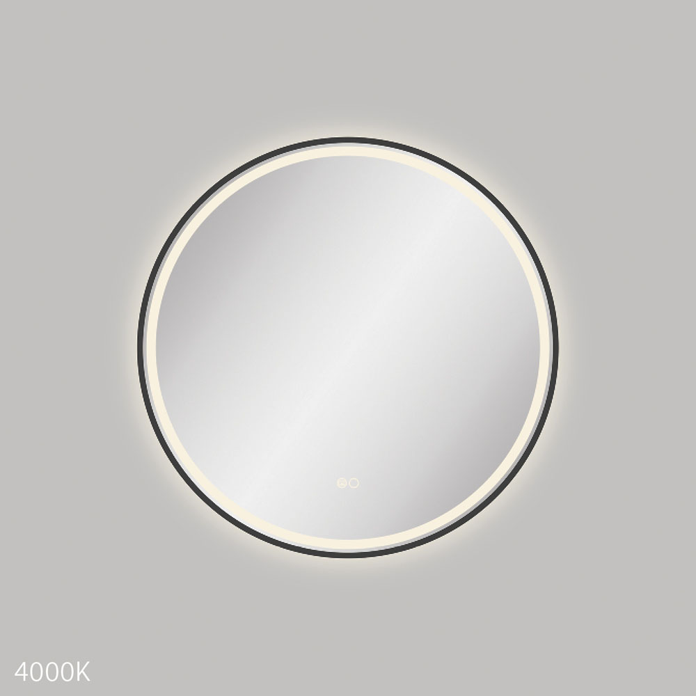 Reba LED Matte Black Framed Mirror, 700mm LED700FRB - Image 5