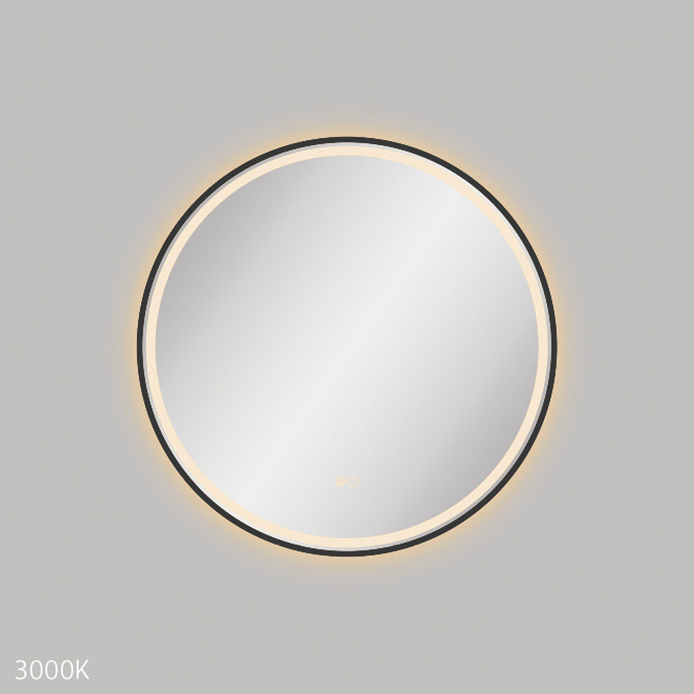 Reba LED Matte Black Framed Mirror, 700mm LED700FRB - Image 4