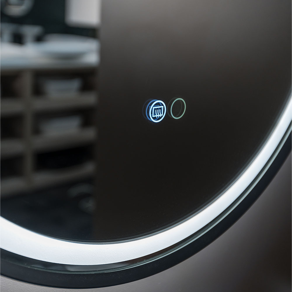 Reba LED Matte Black Framed Mirror, 700mm LED700FRB - Image 3