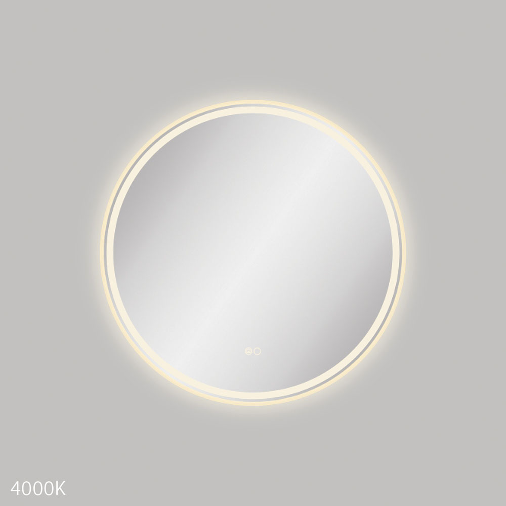Reba LED Urban Brass Framed Mirror, 700mm LED700FRUB - Image 3