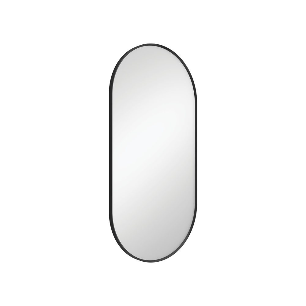 Empire Matte Black Framed Mirror, 450 x 900mm FMP4590B - Image 2