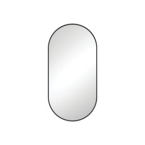 Empire Matte Black Framed Mirror, 450 x 900mm FMP4590B