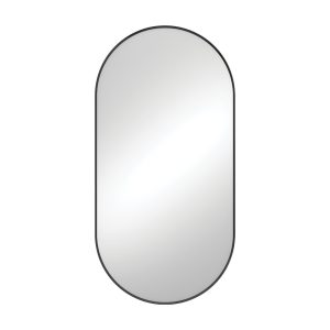 Empire Matte Black Framed Mirror, 600 x 1200mm FMP60120B