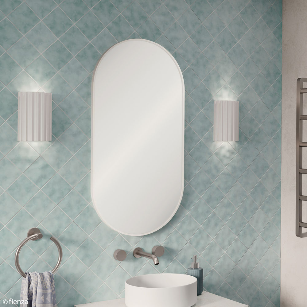 Empire Matte White Framed Mirror, 450 x 900mm FMP4590W - Image 5